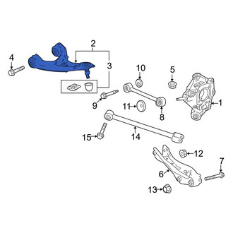 Acura OE - Rear Right Upper Suspension Control Arm