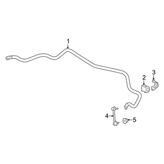 Acura OE - Rear Suspension - Stabilizer Bar & Components (FWD)