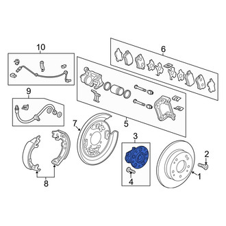 Acura OE - Rear Wheel Bearing and Hub Assembly