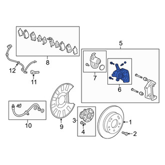 Acura OE - Rear Left Disc Brake Caliper