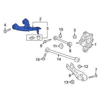 Acura OE - Rear Right Upper Suspension Control Arm