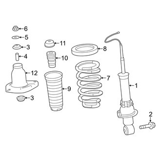 Acura OE - Rear Suspension - Shocks & Components (With Active Damping System), (AWD)