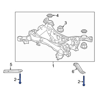 Acura OE - Rear Suspension Crossmember Bolt