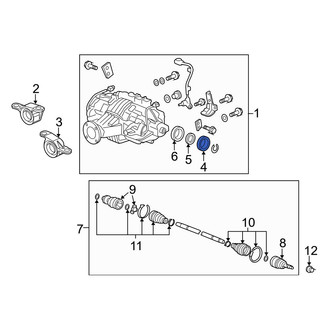 Acura OE - Rear CV Axle Shaft Seal