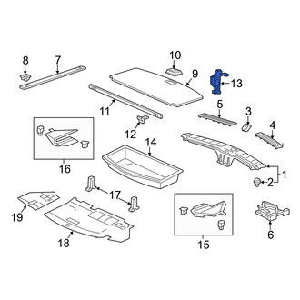 Acura OE - Left Tie Down Hook Bracket