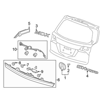 Acura OE - Lift Gate - Exterior Trim