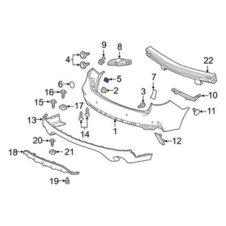 Acura OE - Bumper Cover Nut