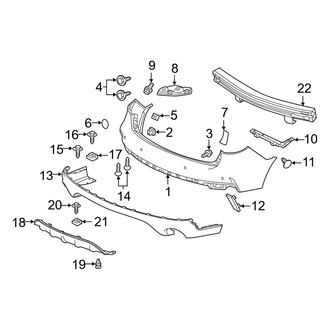 Acura OE - Rear Bumper - Bumper & Components