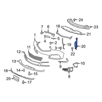 Acura OE - Front Right Radiator Support Air Deflector
