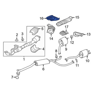 Acura OE - Front Floor Pan Heat Shield