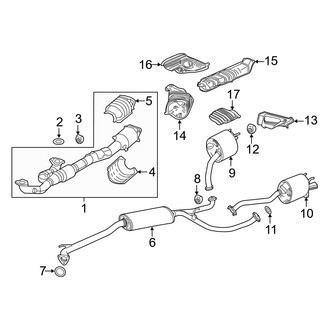 Acura OE - Exhaust System - Exhaust Components (3.0L)