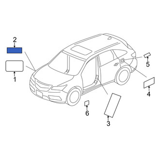 Acura OE - A/C System Information Label