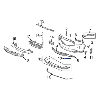 Acura OE - Rear Right Bumper Trim