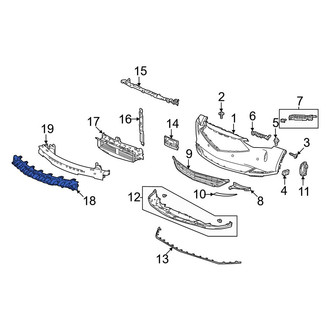 Acura OE - Front Bumper Impact Absorber