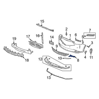 Acura OE - Front Left Fog Light Trim