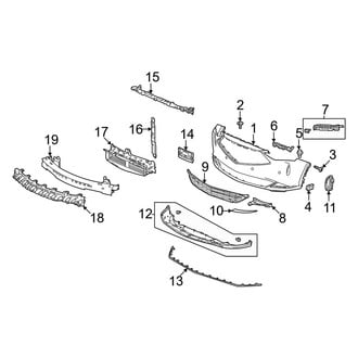 Acura OE - Front Bumper & Grille - Bumper & Components