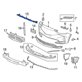 Acura OE - Front Bumper Cover Reinforcement
