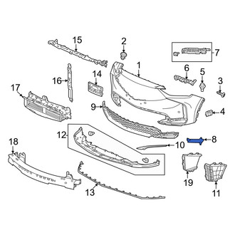 Acura OE - Front Left Fog Light Trim