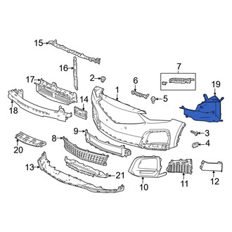Acura OE - Front Right Radiator Support Air Duct