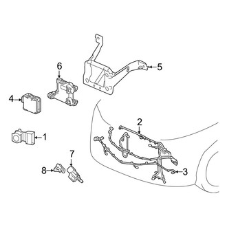 Acura OE - Front Bumper & Grille - Electrical Components (Base / SH-AWD / Type S)