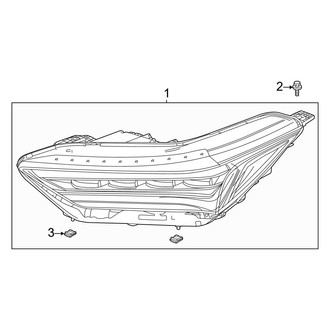 Acura OE - Front Lamps - Headlamp Components