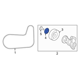 Acura OE - Belt Tensioner Pulley Bolt Cover