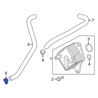 Acura OE - Transmission Oil Cooler Line Clamp