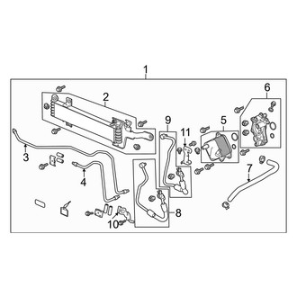 Acura OE - Cooling - Trans Oil Cooler (With Trailer Package), (Base / SH-AWD)