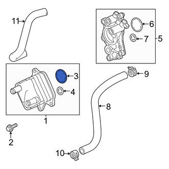 Acura OE - Automatic Transmission Oil Cooler O-Ring