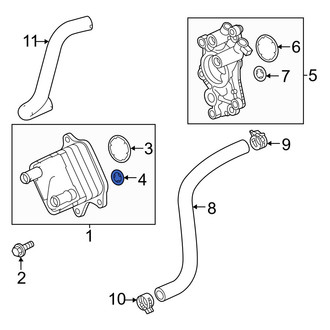 Acura OE - Automatic Transmission Oil Cooler O-Ring