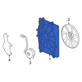 Acura OE - A/C Condenser Fan Shroud