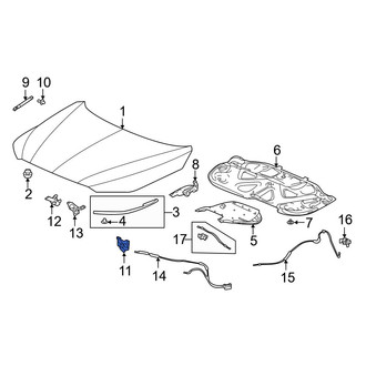 Acura OE - Front Right Hood Lock