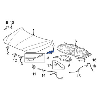 Acura OE - Front Left Hood Hinge