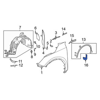Acura OE - Front Mud Flap