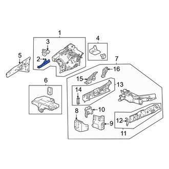 Acura OE - Front Left Radiator Support Bracket
