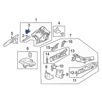Acura OE - Front Right Fender Bracket