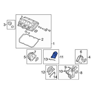 Acura OE - Lower Engine Timing Cover