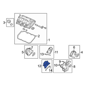 Acura OE - Right Upper Engine Timing Cover
