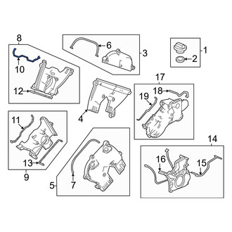 Acura OE - Right Upper Engine Timing Cover Gasket
