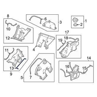 Acura OE - Center Engine Timing Cover Gasket