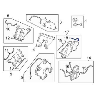 Acura OE - Left Upper Engine Timing Cover Gasket