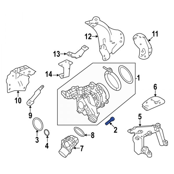 Turbocharger Mounting Bolt