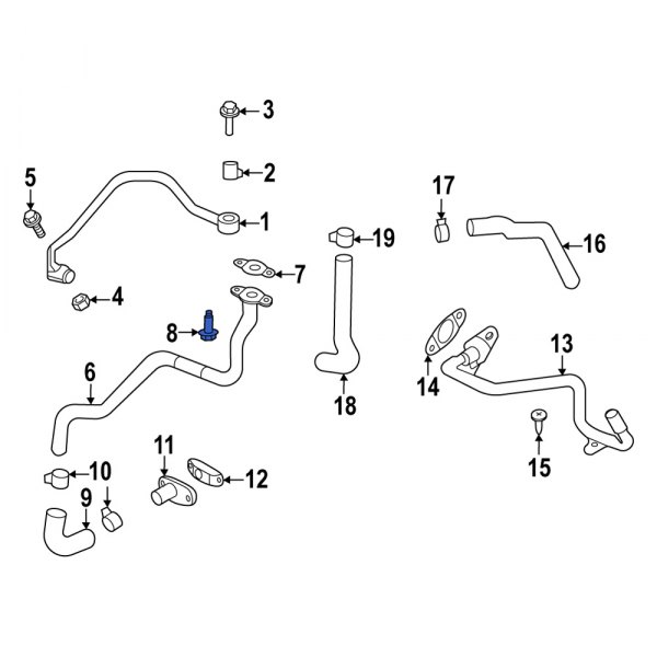 Turbocharger Oil Line Bolt