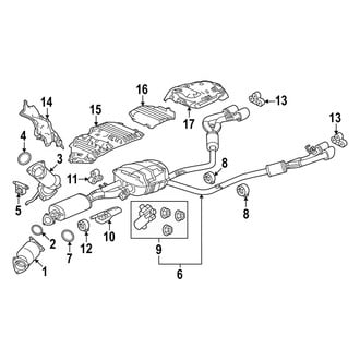Acura OE - Exhaust System - Exhaust Components (3.0L)
