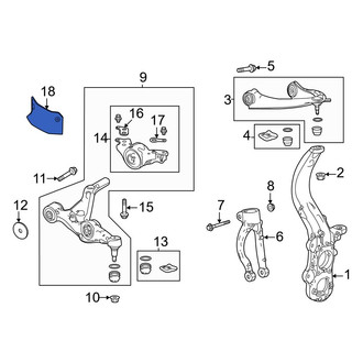 Acura OE - Front Suspension Control Arm Cover