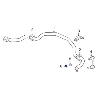 Acura OE - Front Suspension Stabilizer Bar Link Nut