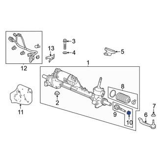 Acura OE - Inner Steering Tie Rod Nut