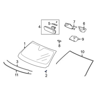 Acura OE - Windshield Insulator