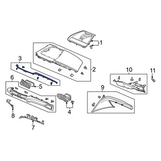 Acura OE - Right Instrument Panel Trim Panel