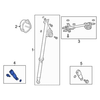 Acura OE - Center Left Outer Seat Belt Receptacle